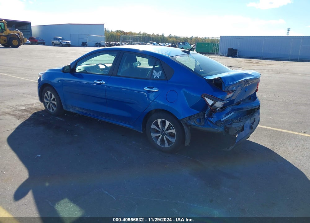2022 KIA RIO S VIN: 3KPA24AD4NE453589