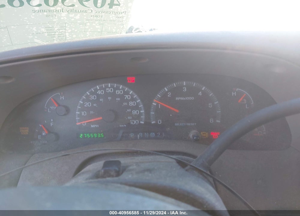 2000 FORD F-150 LARIAT/WORK SERIES/XL/XLT VIN: 1FTRX18L2YNC24750