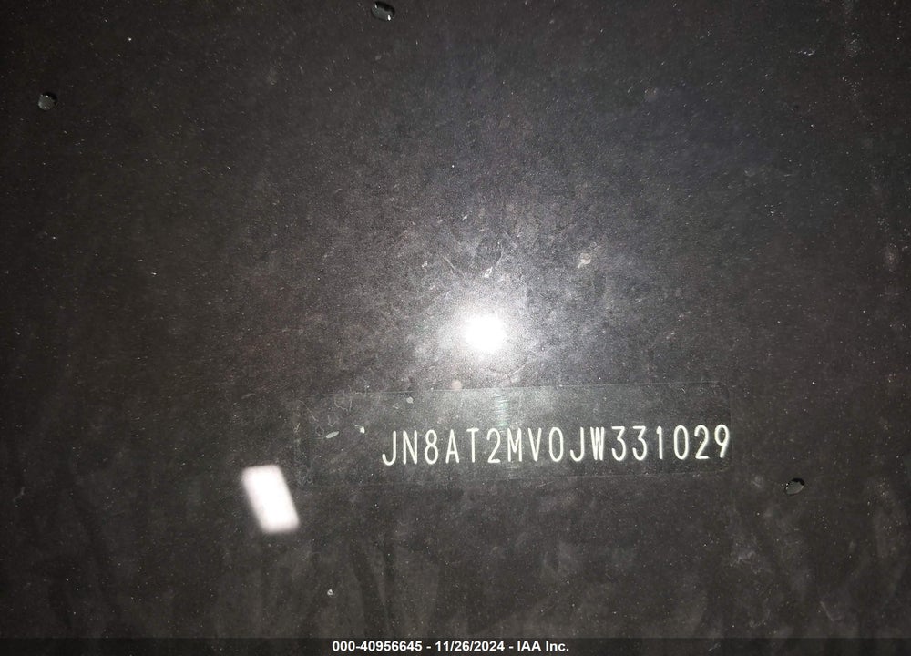 2018 NISSAN ROGUE SV VIN: JN8AT2MV0JW331029