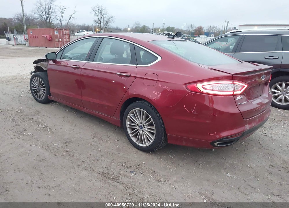 2013 FORD FUSION VIN: 3FA6P0K98DR137393