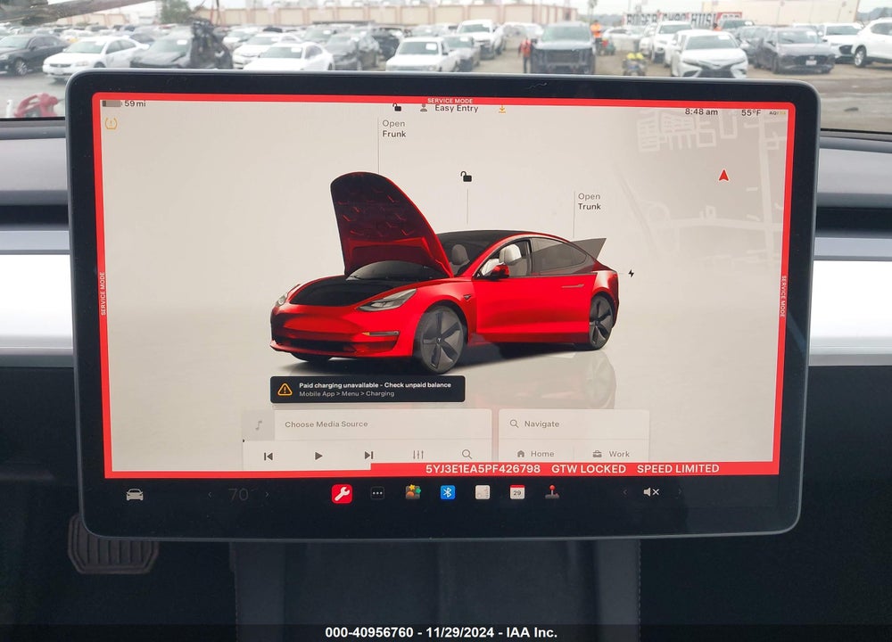 2023 TESLA MODEL 3 VIN: 5YJ3E1EA5PF426798