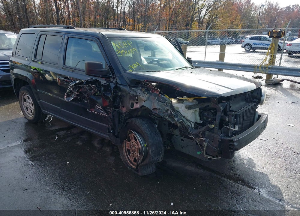 2016 JEEP PATRIOT SPORT VIN: 1C4NJPBA4GD693434