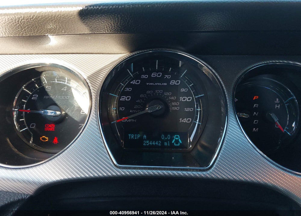 2010 FORD TAURUS SHO VIN: 1FAHP2KT5AG162478