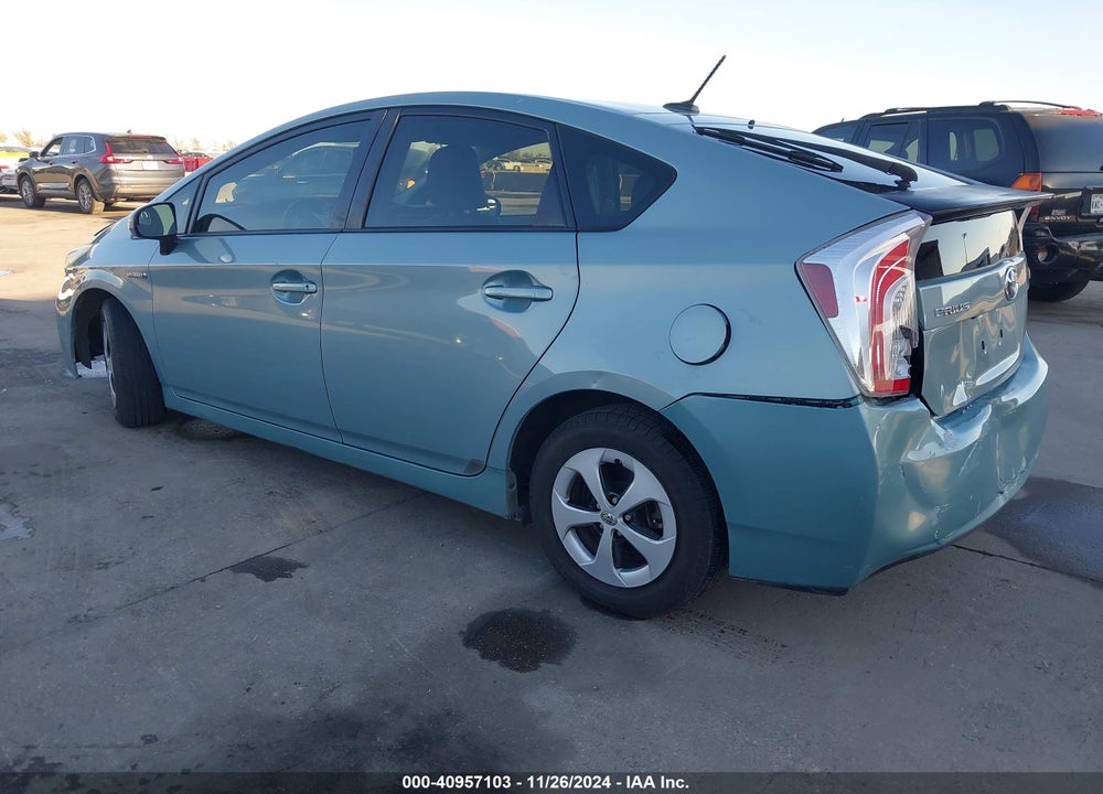 2012 TOYOTA PRIUS THREE VIN: JTDKN3DU9C5398616