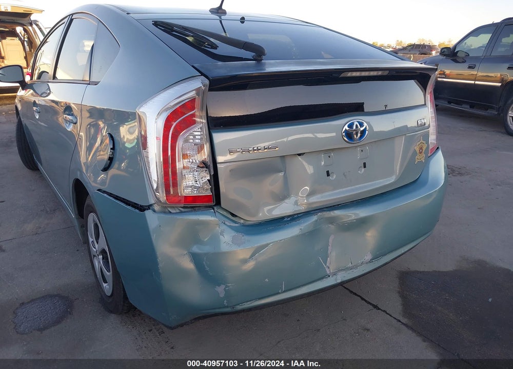 2012 TOYOTA PRIUS THREE VIN: JTDKN3DU9C5398616