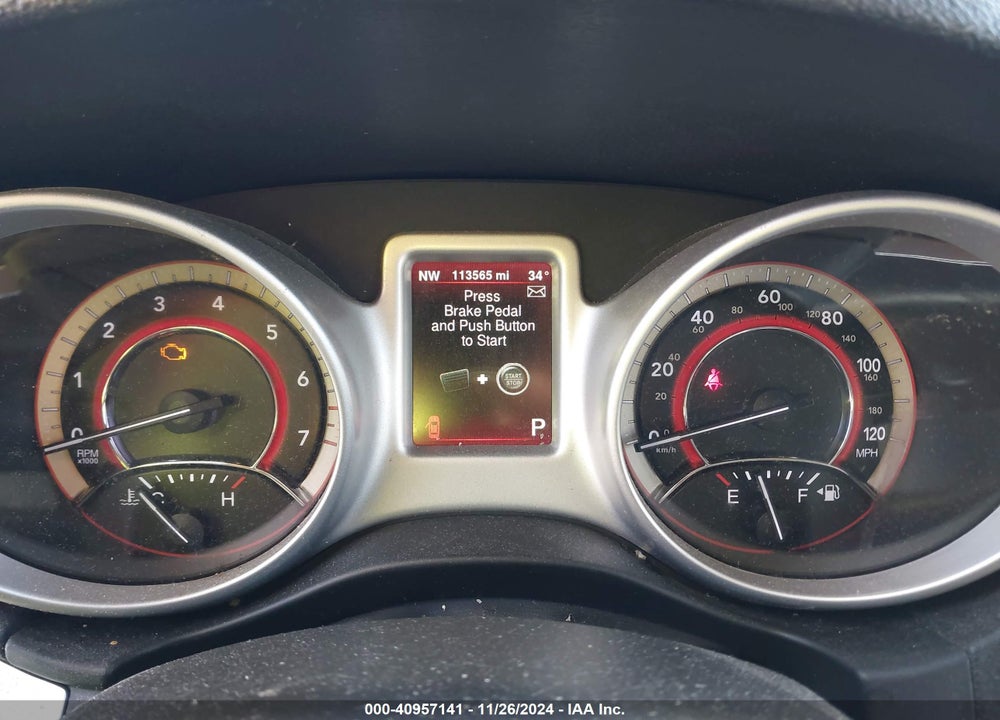 2016 DODGE JOURNEY R/T VIN: 3C4PDCEG7GT207847