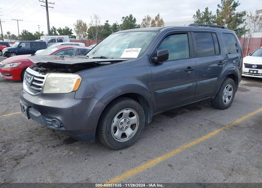 2014 HONDA PILOT LX VIN: 5FNYF4H20EB052686