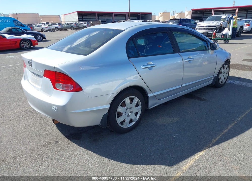 2008 HONDA CIVIC LX VIN: 1HGFA16598L038192