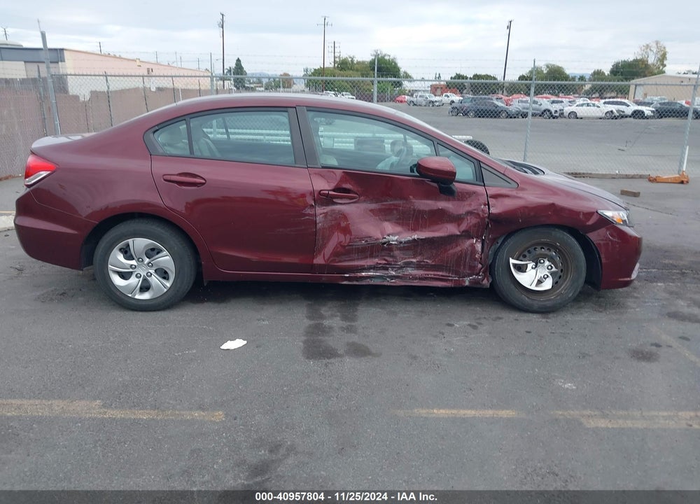 2015 HONDA CIVIC LX VIN: 19XFB2F54FE218607