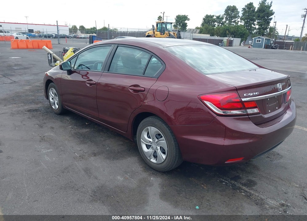 2015 HONDA CIVIC LX VIN: 19XFB2F54FE218607