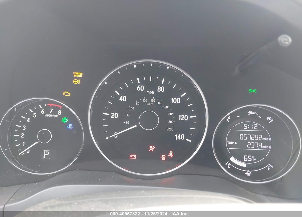 2018 HONDA HR-V EX VIN: 3CZRU5H54JM712450