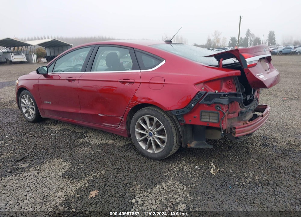 2017 FORD FUSION HYBRID VIN: 3FA6P0LUXHR378199