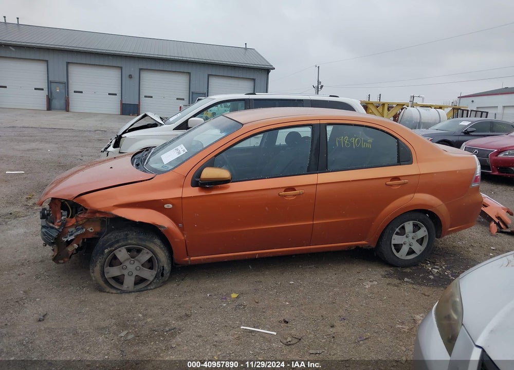 2008 CHEVROLET AVEO LS VIN: KL1TD56678B077093