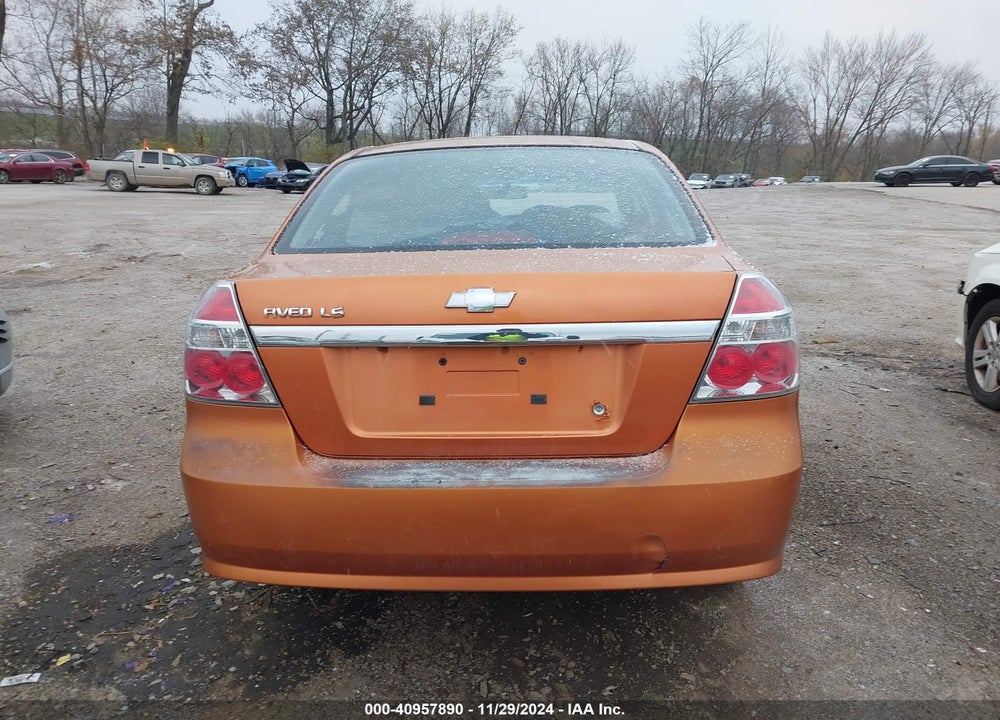 2008 CHEVROLET AVEO LS VIN: KL1TD56678B077093