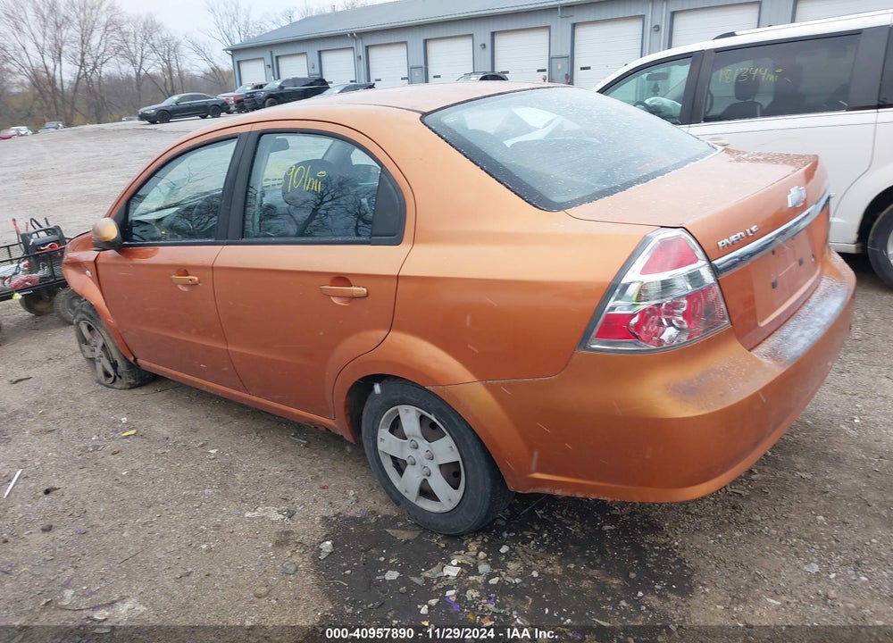 2008 CHEVROLET AVEO LS VIN: KL1TD56678B077093