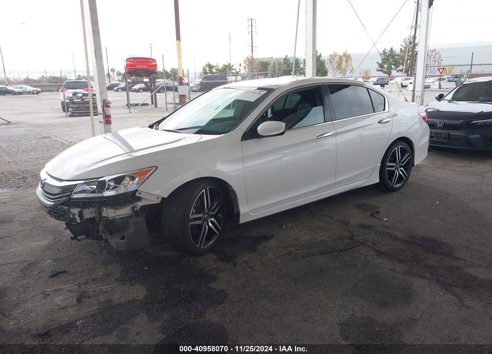 2016 HONDA ACCORD SPORT VIN: 1HGCR2F59GA114957