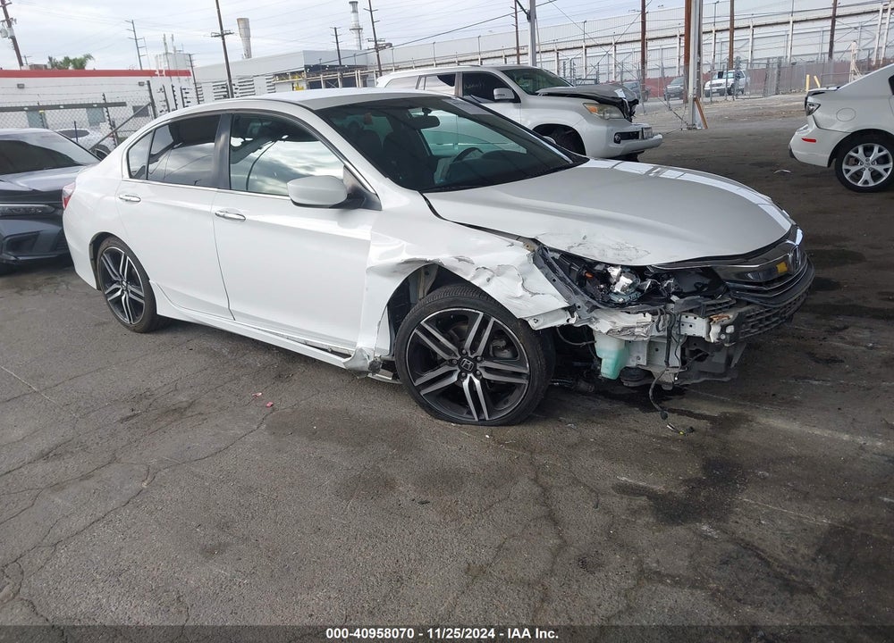 2016 HONDA ACCORD SPORT VIN: 1HGCR2F59GA114957