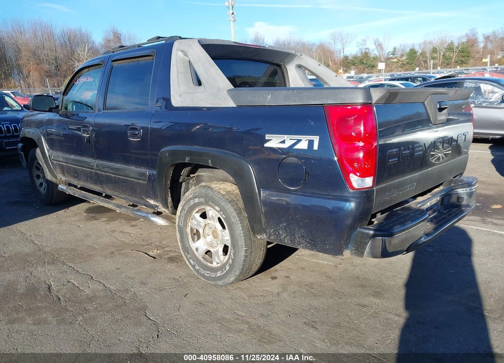 2006 CHEVROLET AVALANCHE 1500 Z71 VIN: 3GNEK12Z36G187134