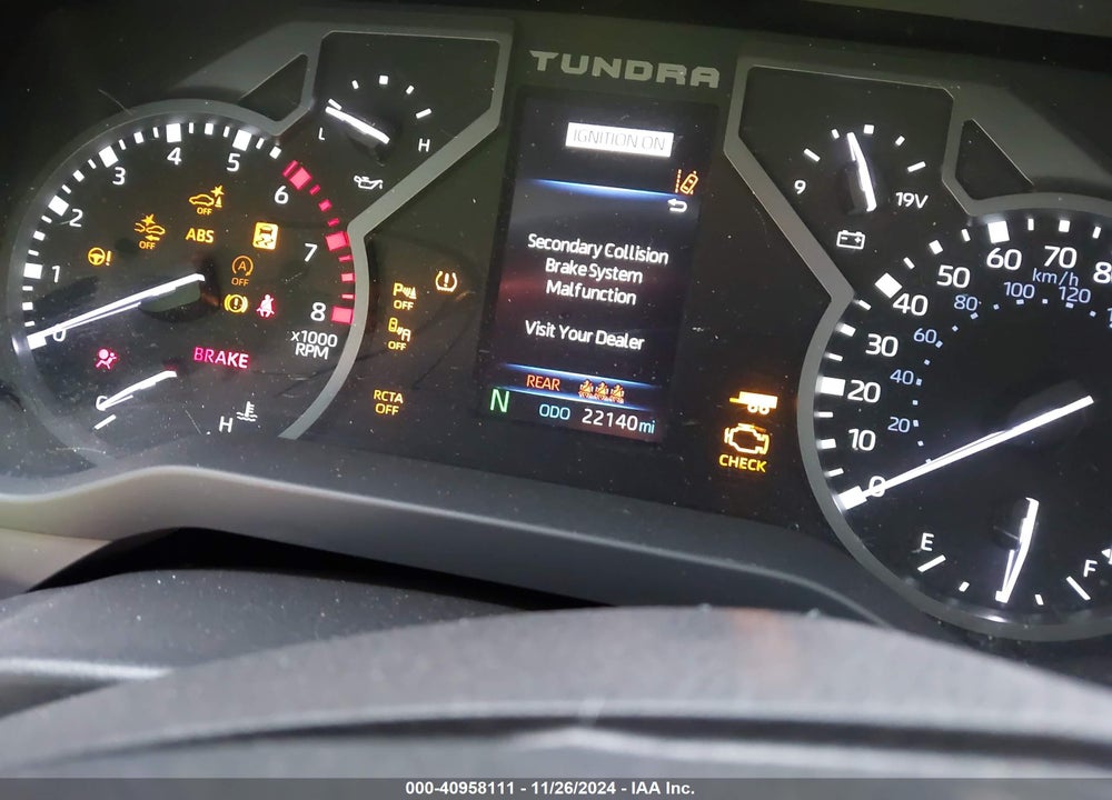 2022 TOYOTA TUNDRA LIMITED VIN: 5TFJA5AB7NX006956