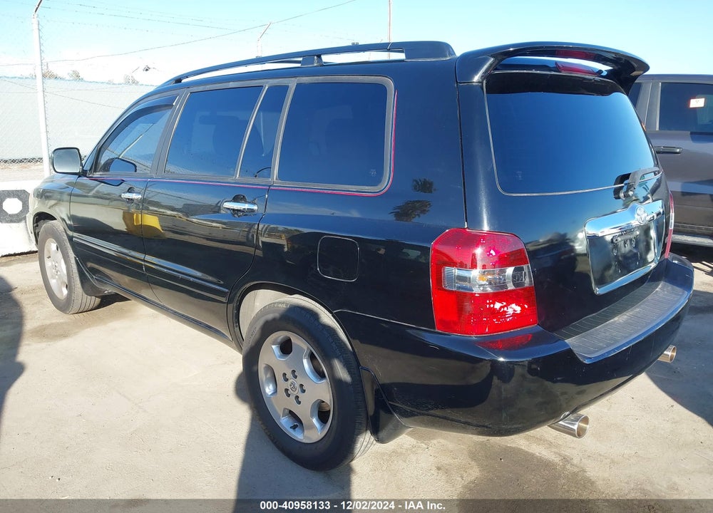 2007 TOYOTA HIGHLANDER SPORT V6 VIN: JTEGP21A270141512