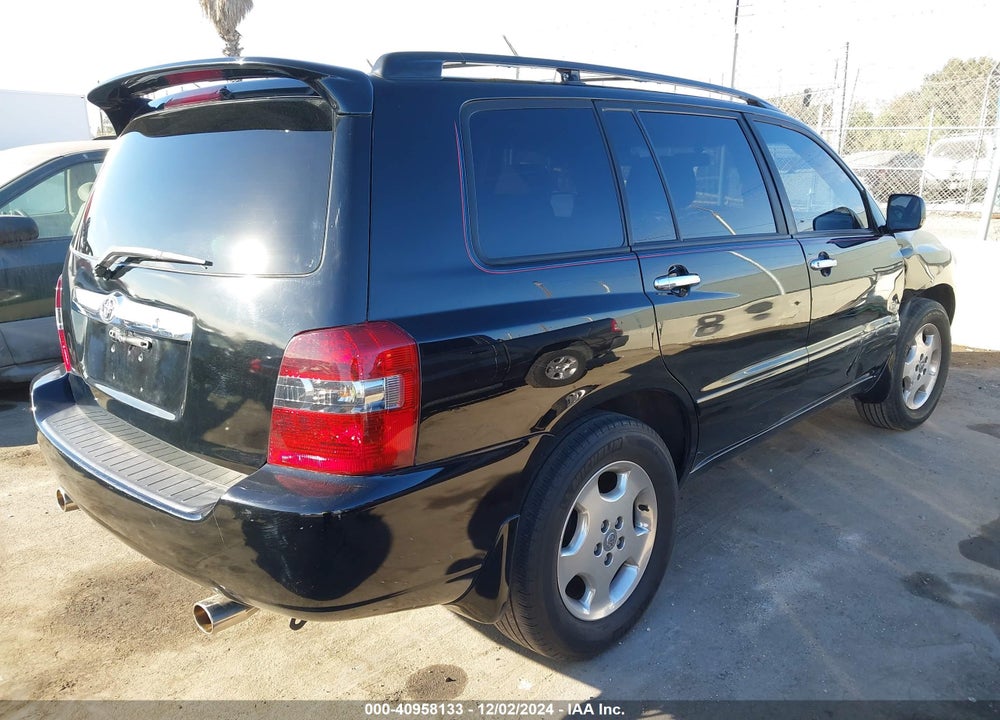 2007 TOYOTA HIGHLANDER SPORT V6 VIN: JTEGP21A270141512