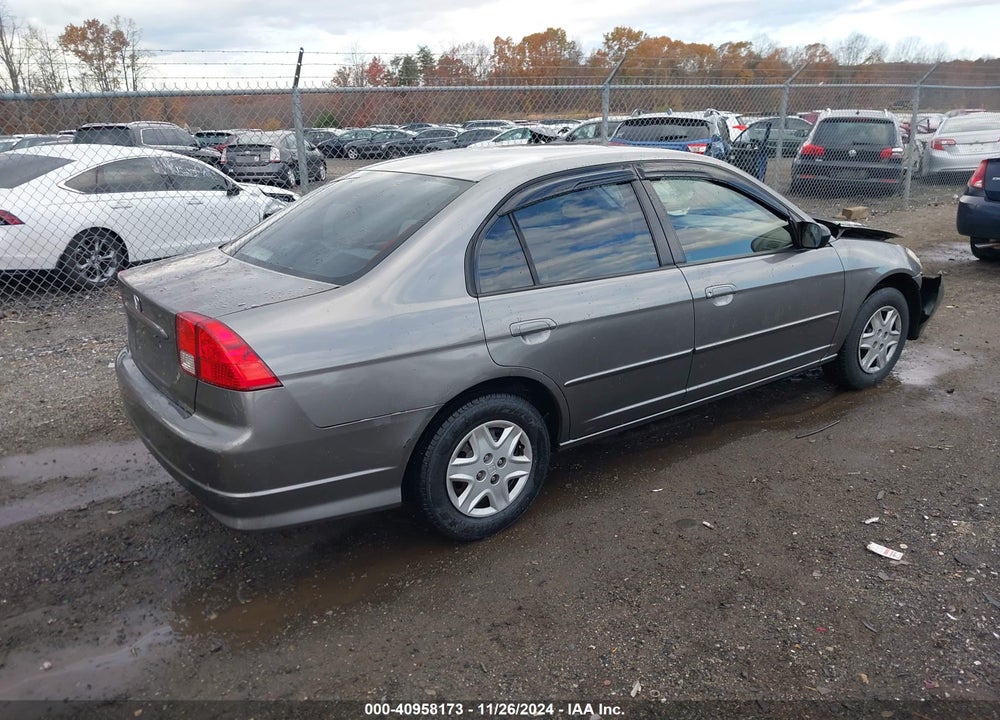 2005 HONDA CIVIC VP VIN: 2HGES16405H619962