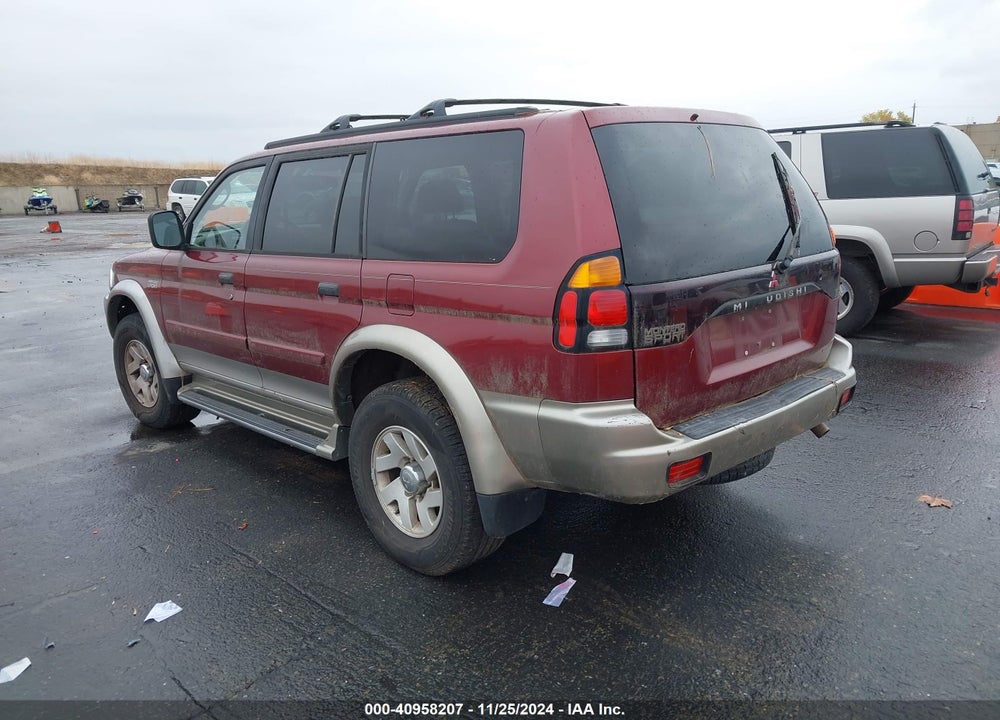 2000 MITSUBISHI MONTERO SPORT LS/XLS VIN: JA4MT31H0YP056368
