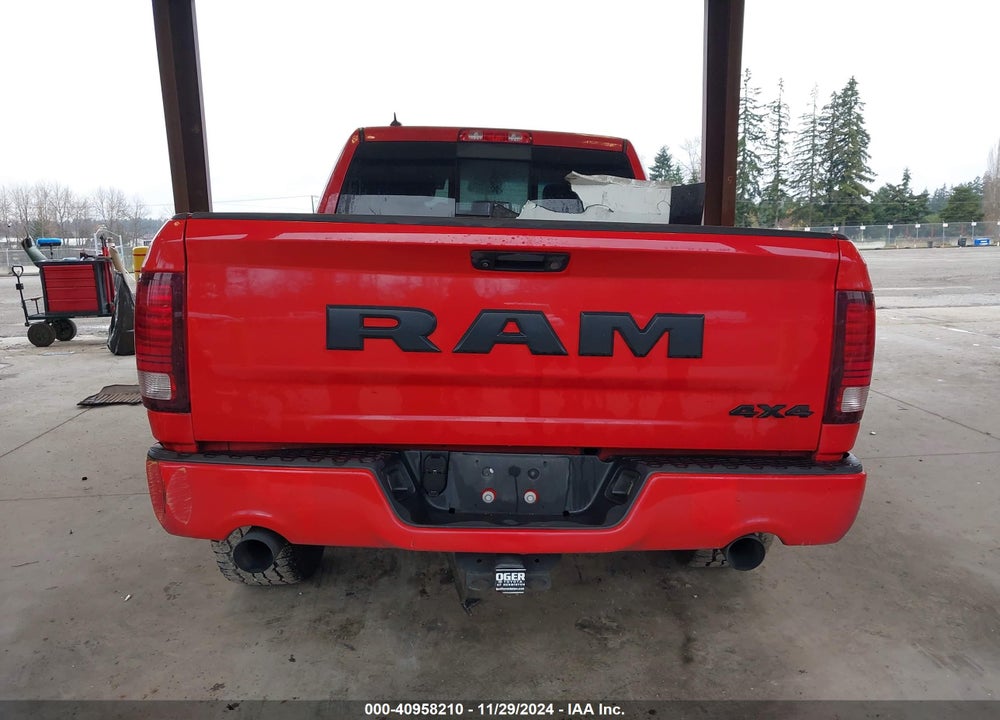 2017 RAM 1500 NIGHT  4X4 6'4 BOX VIN: 1C6RR7UT6HS618473