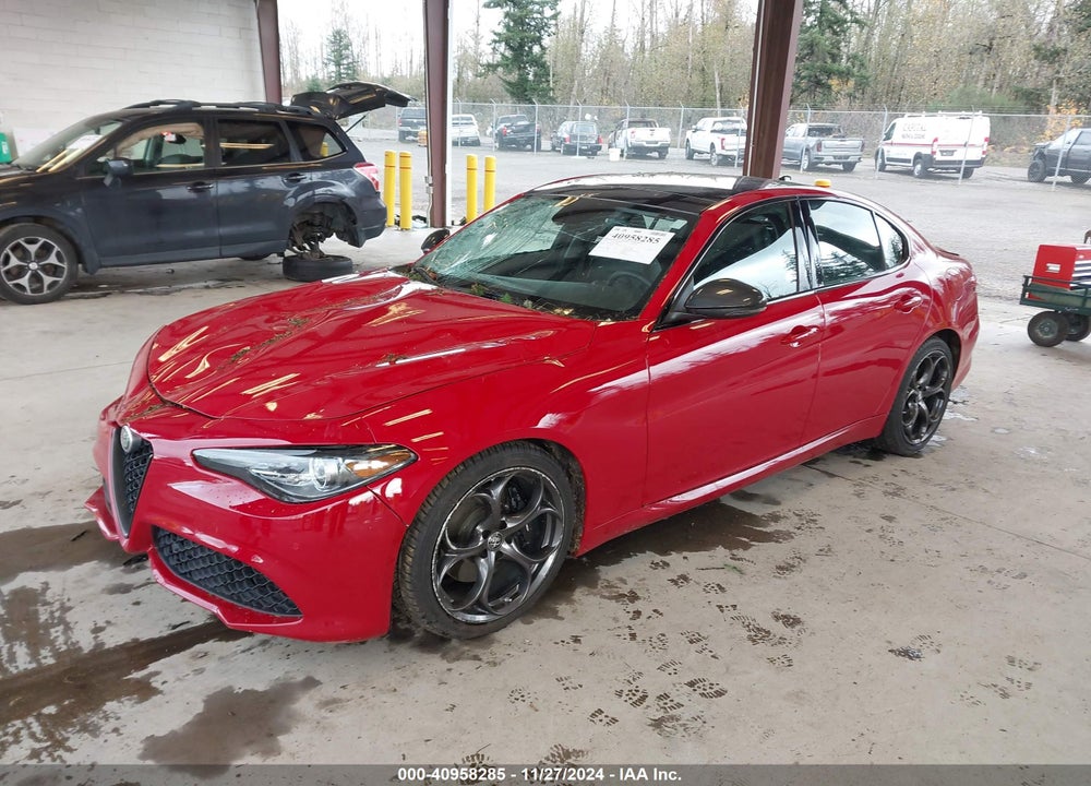 2018 ALFA ROMEO GIULIA TI SPORT RWD VIN: ZARFAECN0J7599248