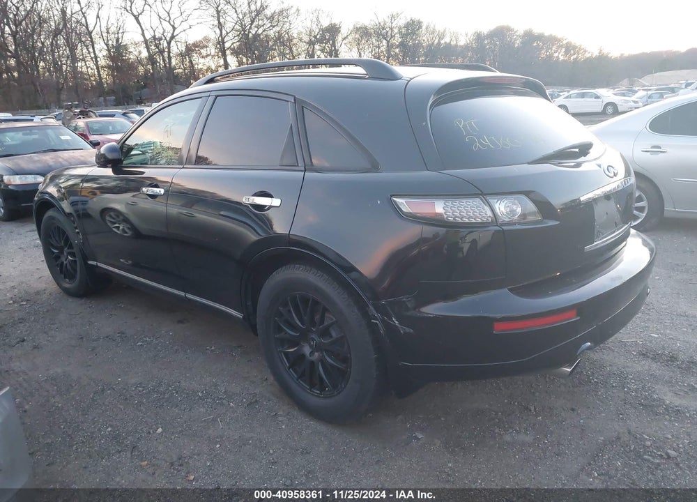 2003 INFINITI FX35 VIN: JNRAS08U43X100359