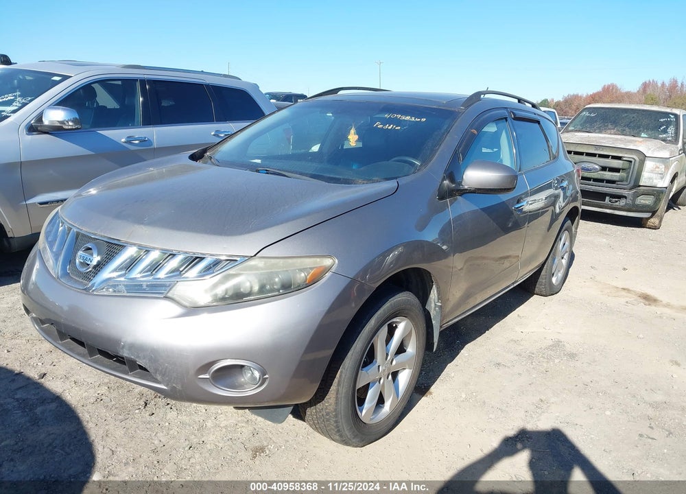 2009 NISSAN MURANO SL VIN: JN8AZ18W19W122292