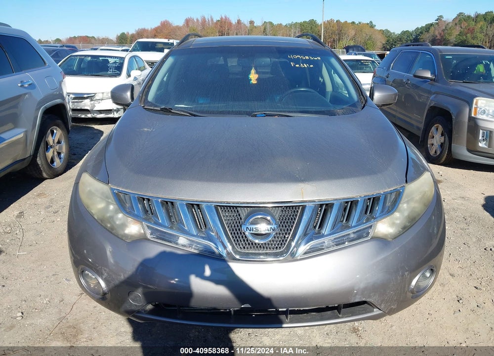 2009 NISSAN MURANO SL VIN: JN8AZ18W19W122292