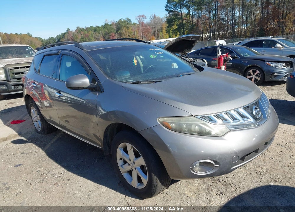 2009 NISSAN MURANO SL VIN: JN8AZ18W19W122292