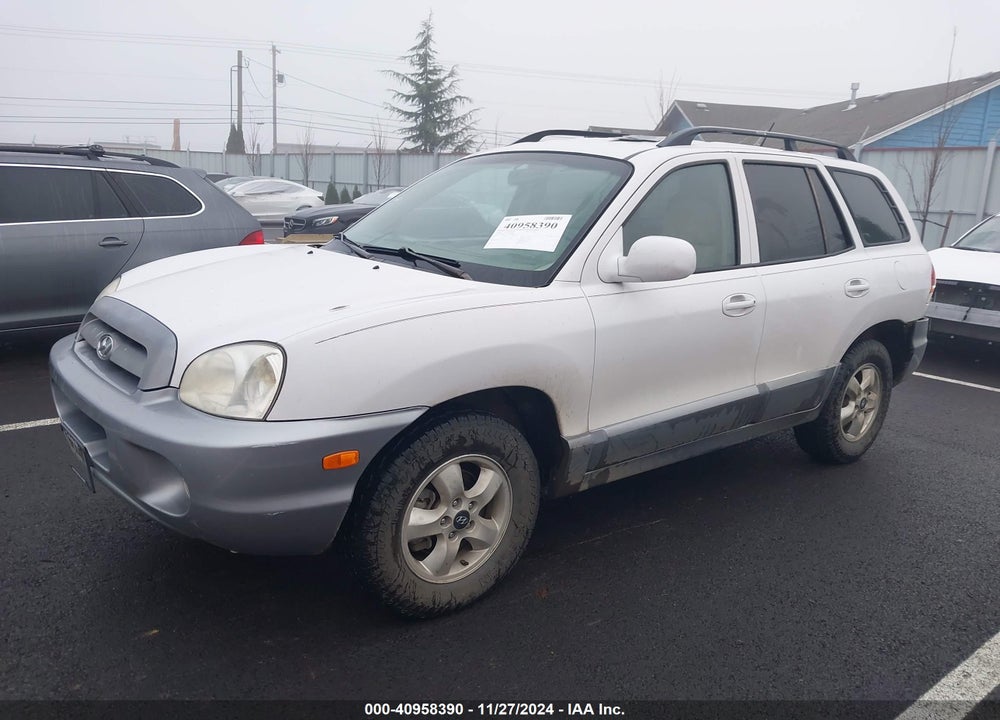 2005 HYUNDAI SANTA FE GLS VIN: KM8SC73D55U880860