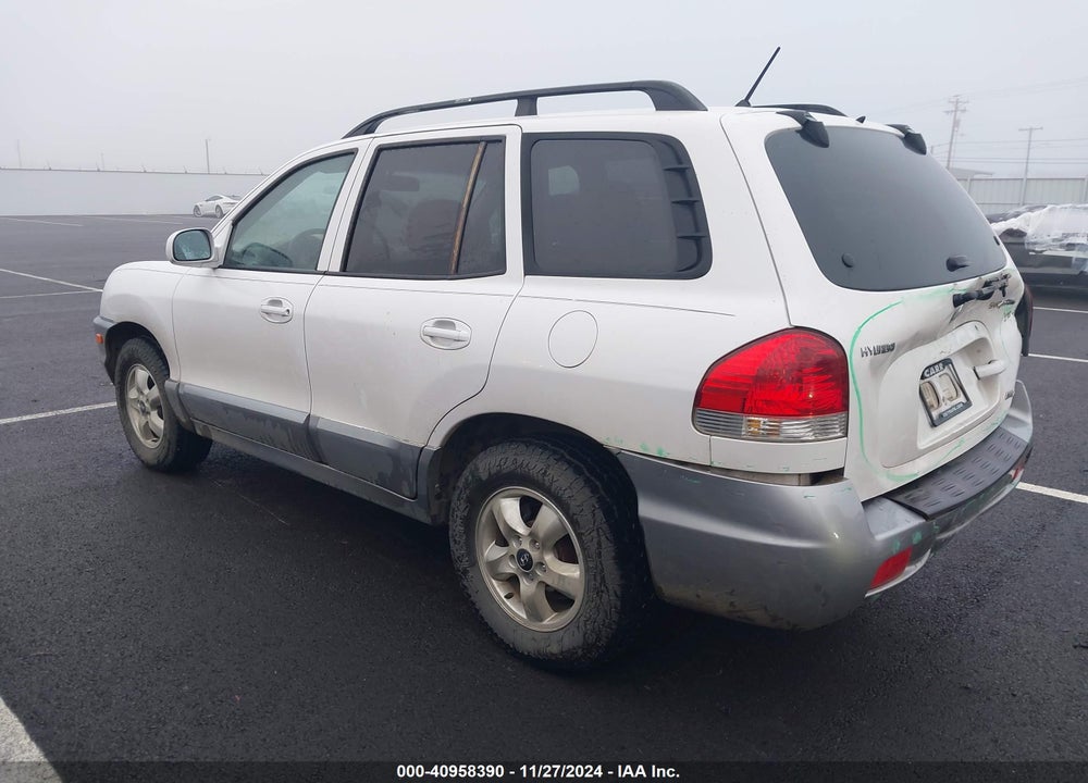 2005 HYUNDAI SANTA FE GLS VIN: KM8SC73D55U880860