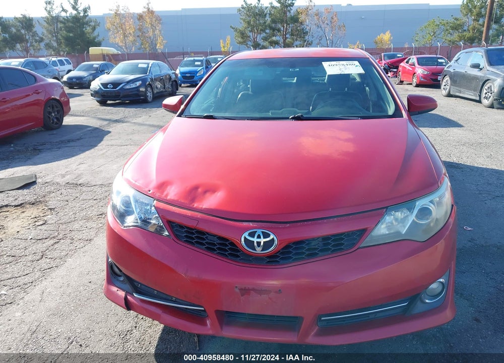 2012 TOYOTA CAMRY SE VIN: 4T1BF1FK9CU584395