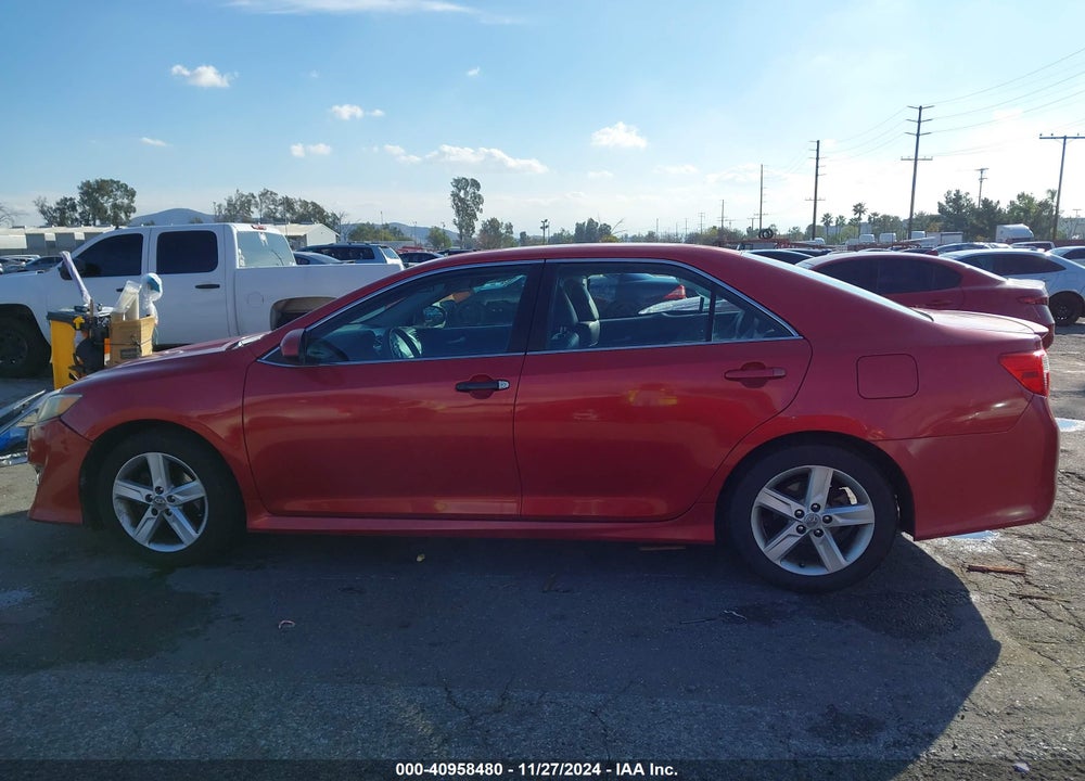 2012 TOYOTA CAMRY SE VIN: 4T1BF1FK9CU584395