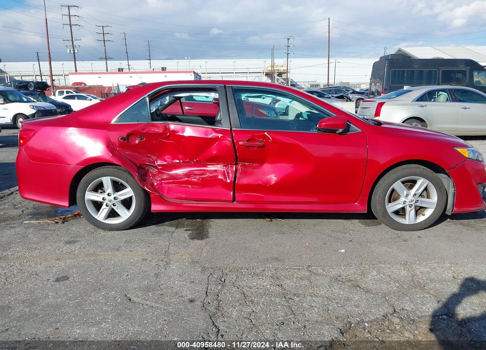2012 TOYOTA CAMRY SE VIN: 4T1BF1FK9CU584395