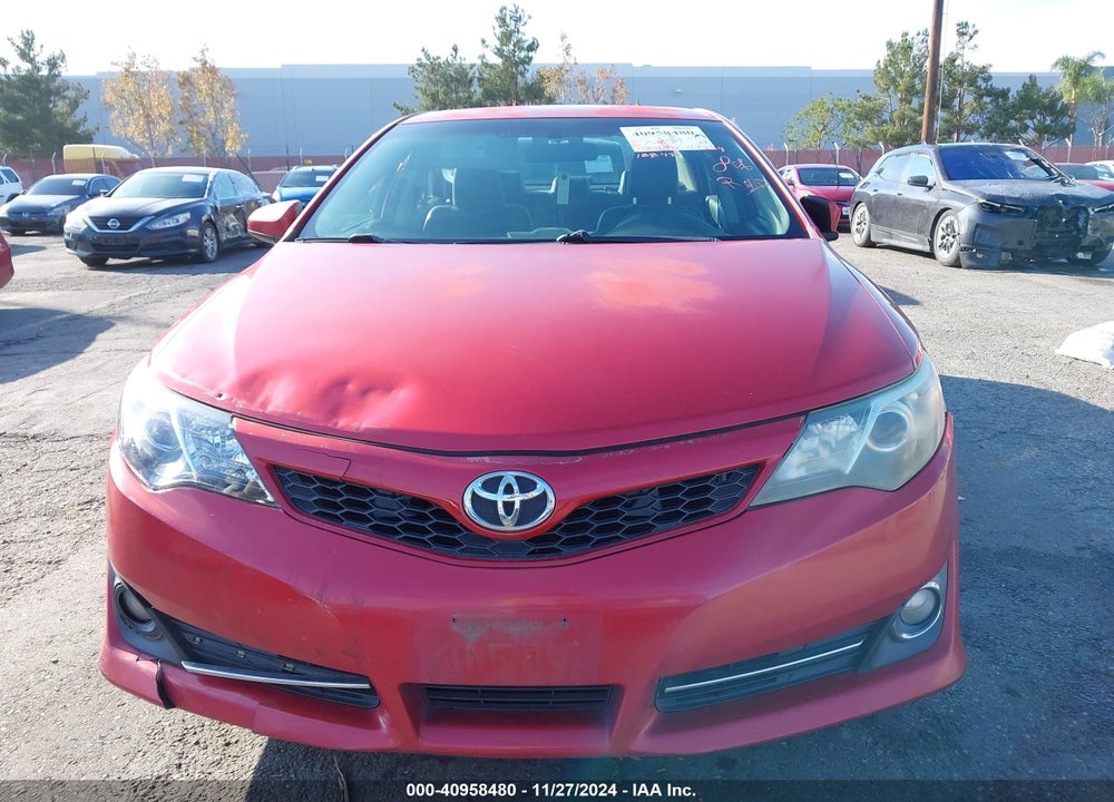 2012 TOYOTA CAMRY SE VIN: 4T1BF1FK9CU584395