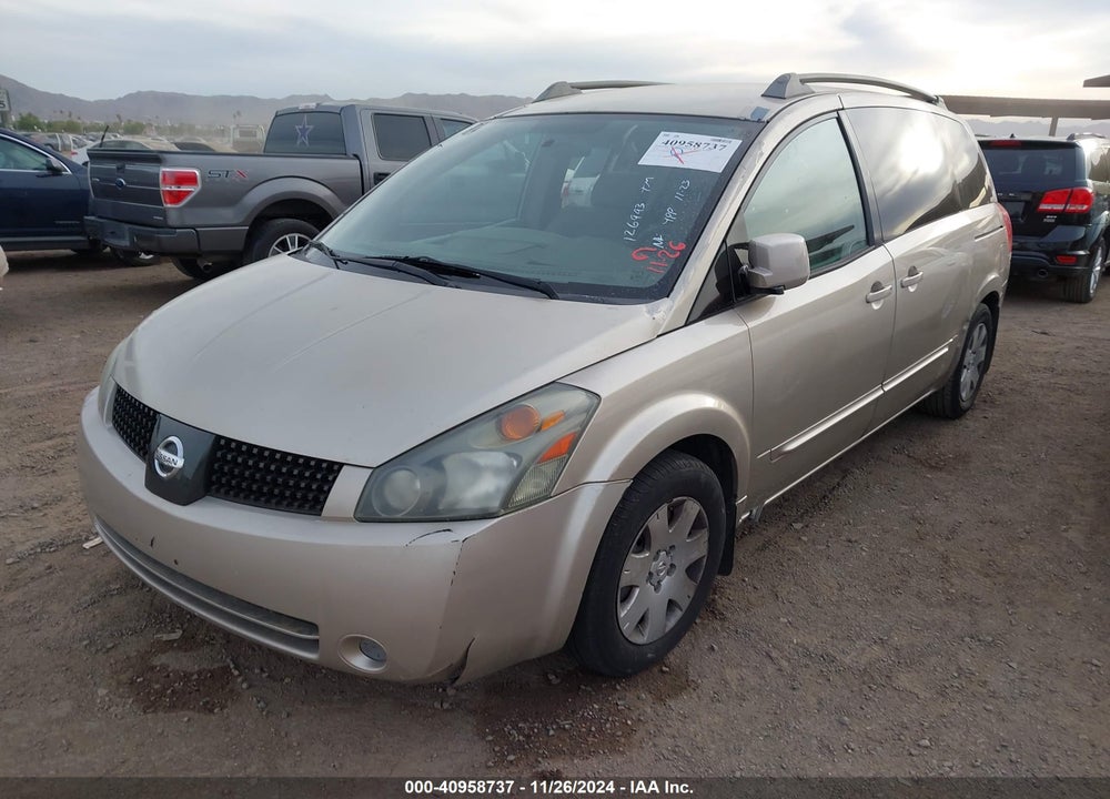 2005 NISSAN QUEST 3.5 VIN: 5N1BV28U25N126993