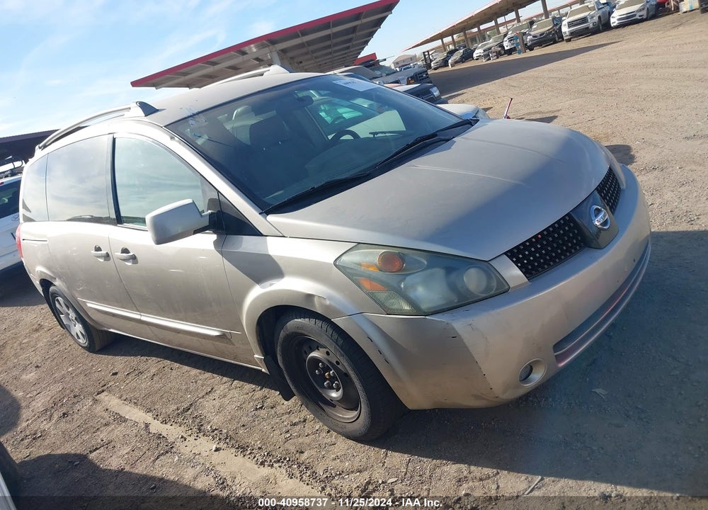 2005 NISSAN QUEST 3.5 VIN: 5N1BV28U25N126993