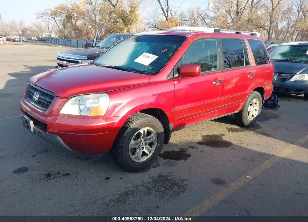2003 HONDA PILOT EX-L VIN: 2HKYF18673H573694