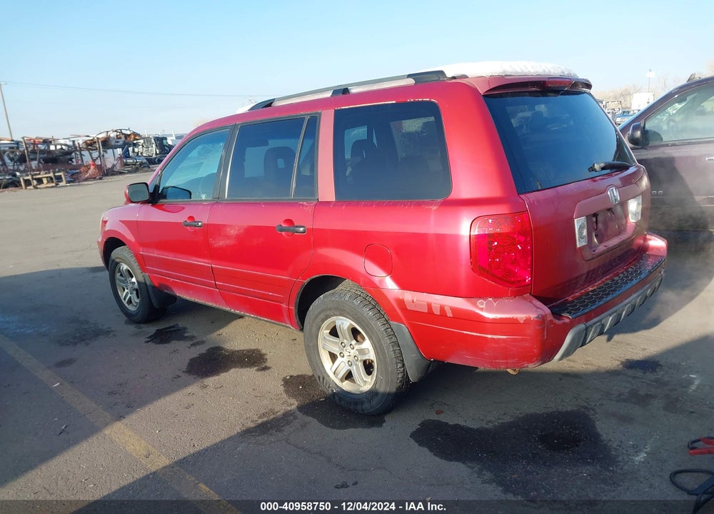 2003 HONDA PILOT EX-L VIN: 2HKYF18673H573694
