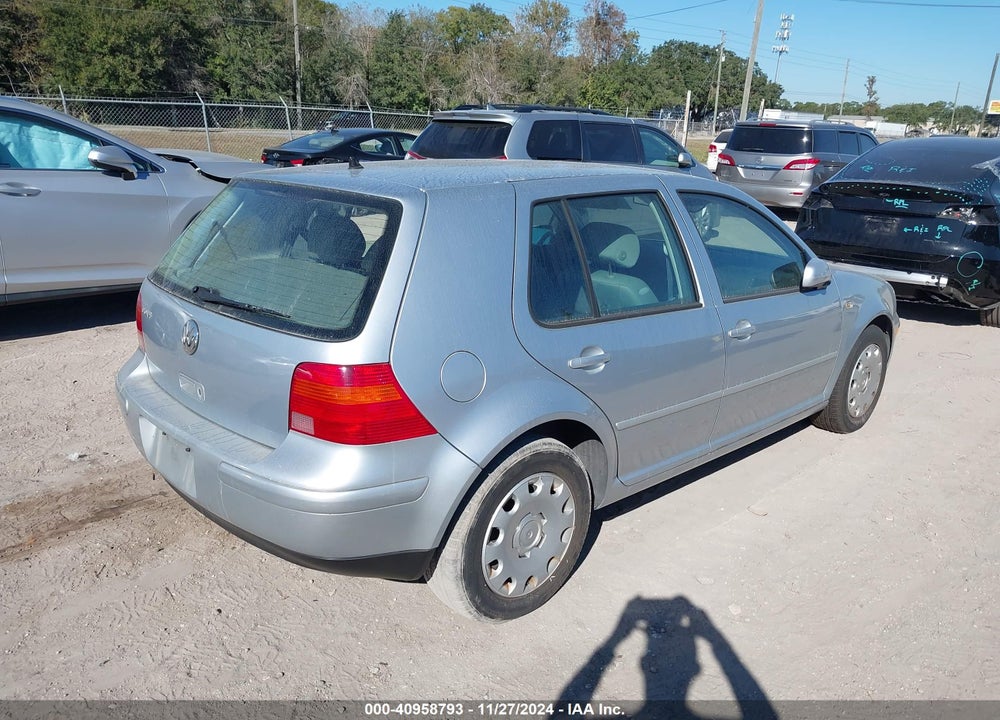 2003 VOLKSWAGEN GOLF GL 2.0L VIN: 9BWFK61J034026485