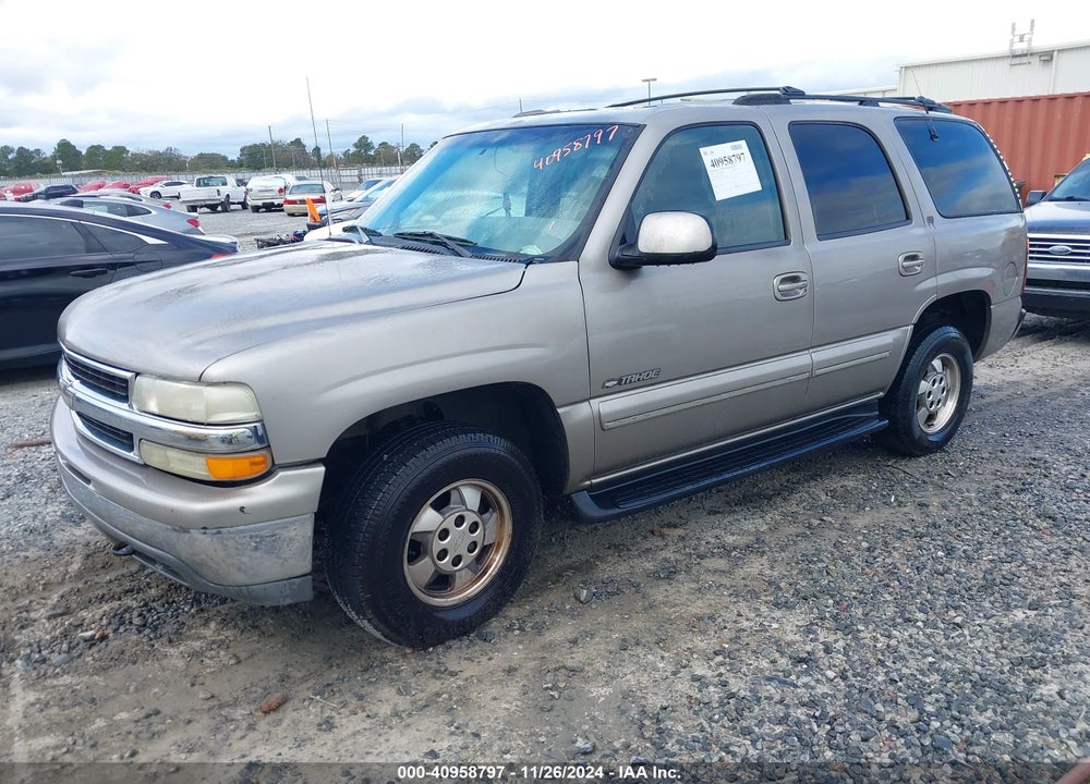 2001 CHEVROLET TAHOE LT VIN: 1GNEK13T91J279124