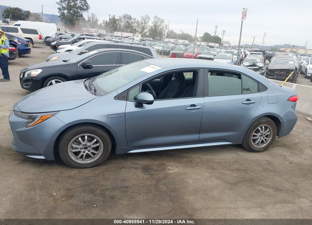 2021 TOYOTA COROLLA HYBRID LE VIN: JTDEAMDE0MJ027246