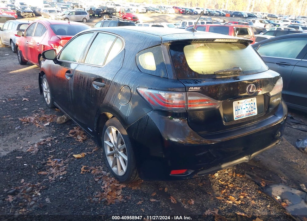 2013 LEXUS CT 200H VIN: JTHKD5BH3D2133812