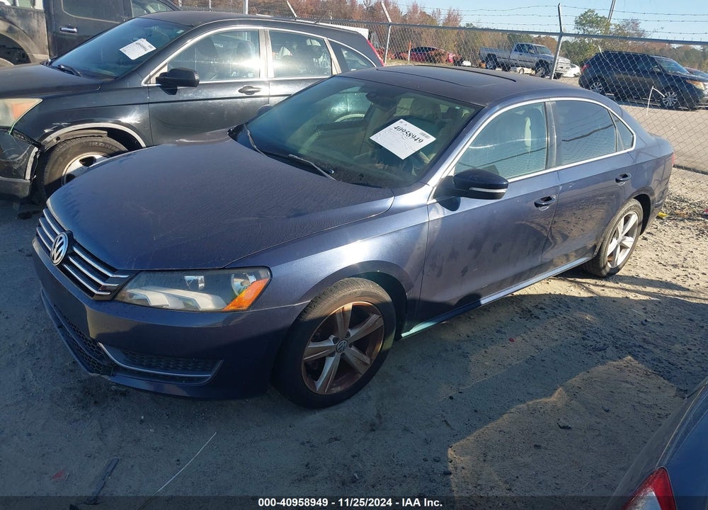 2013 VOLKSWAGEN PASSAT 2.5L SE VIN: 1VWBH7A36DC088377