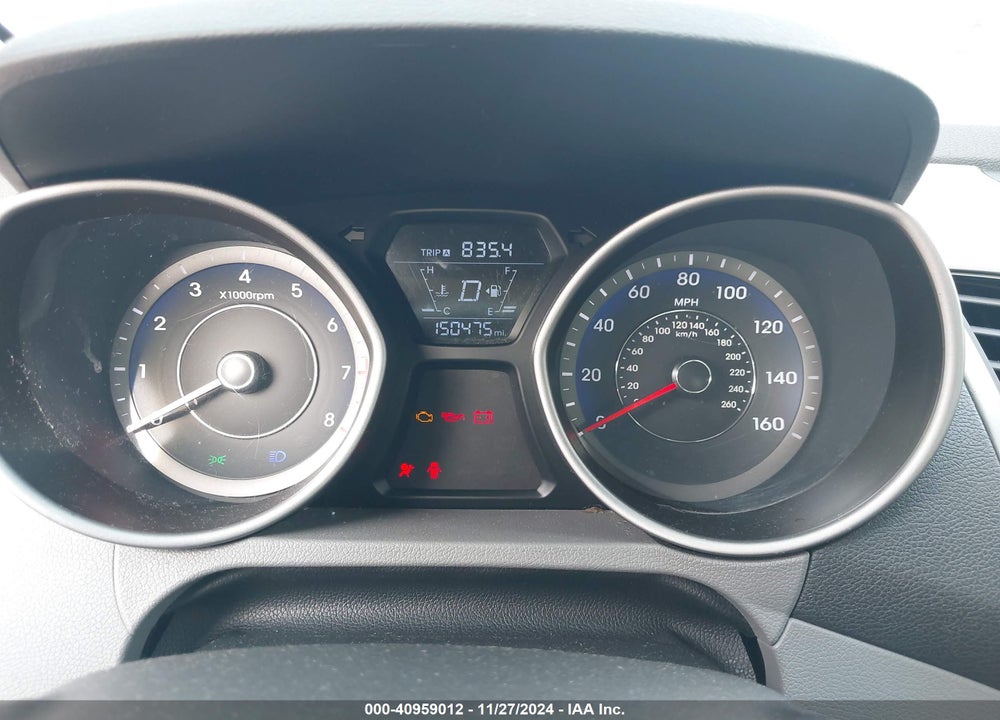 2014 HYUNDAI ELANTRA VIN: KMHDH6AHXEU027977
