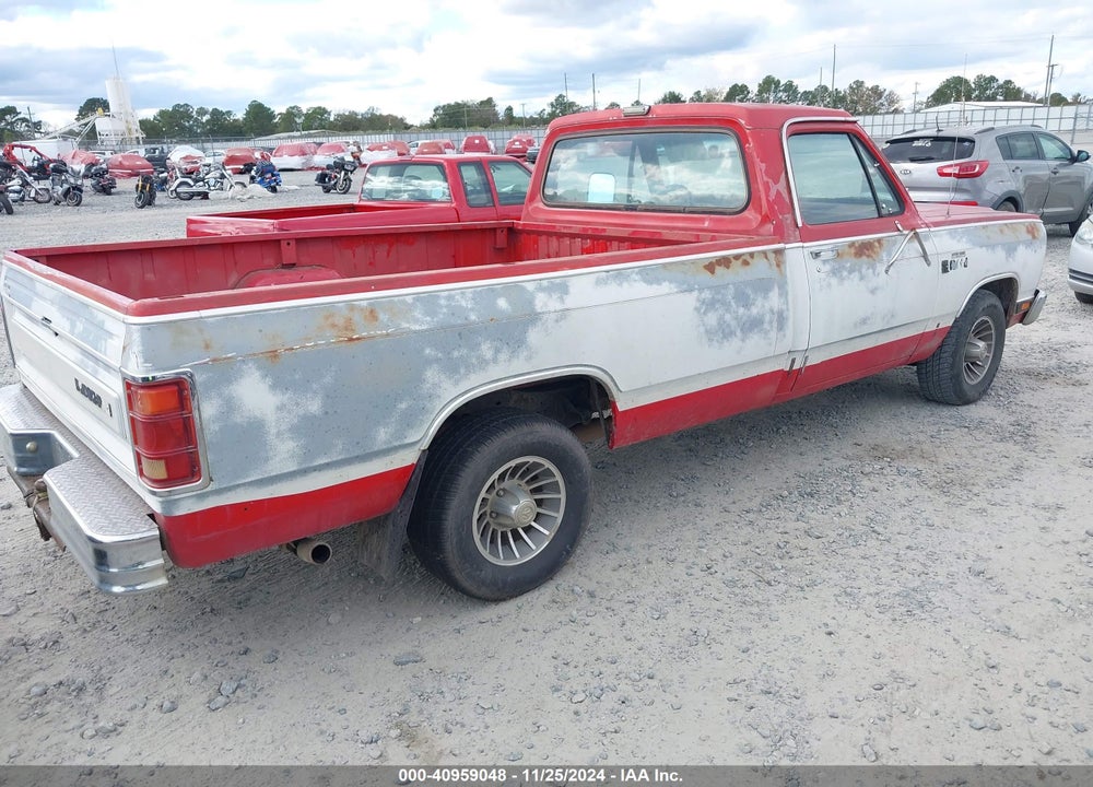 1987 DODGE D-SERIES D150 VIN: 1B7HD14T2HS396269